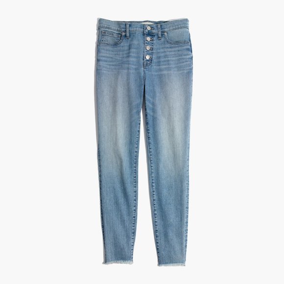 Madewell 9” High-Rise Skinny Crop Jeans: Button Front Edition - Picture 5 of 11